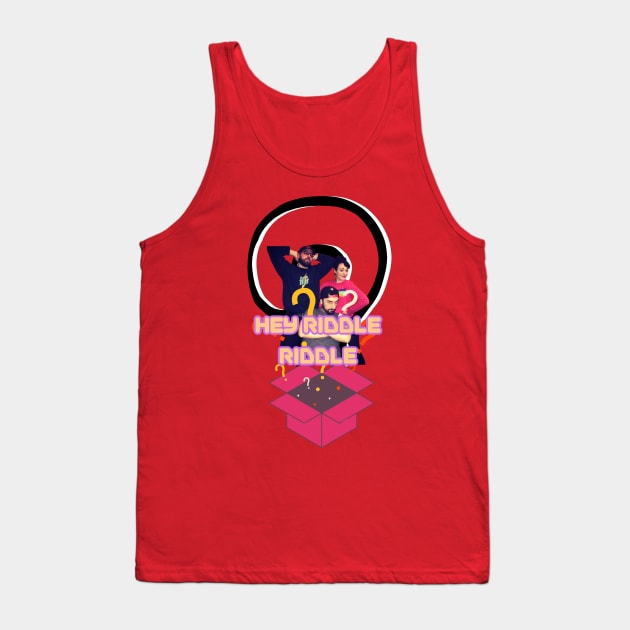 Hey Riddle Riddle Tank Top by FASHION GRAVEYARD